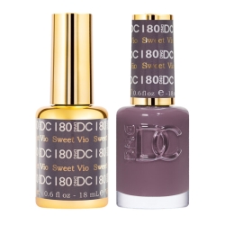 DND DC Gel Polish & Matching Lacquer – Sweet Violet #180