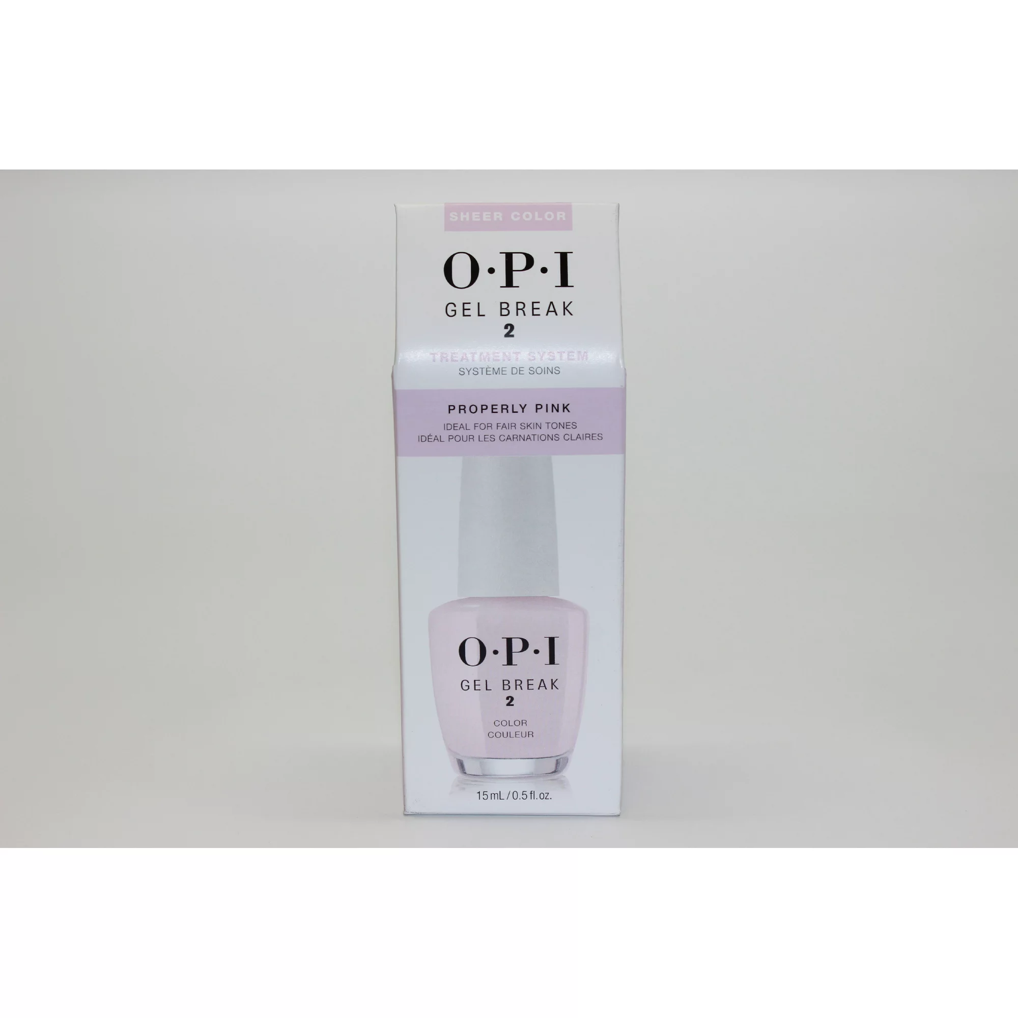 OPI Nail Treatment – Gel Break #2 – Properly Pink (Sheer Color)