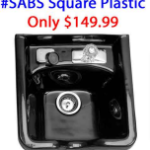 SalonTuff® Square Plastic Shampoo Bowl #SABS