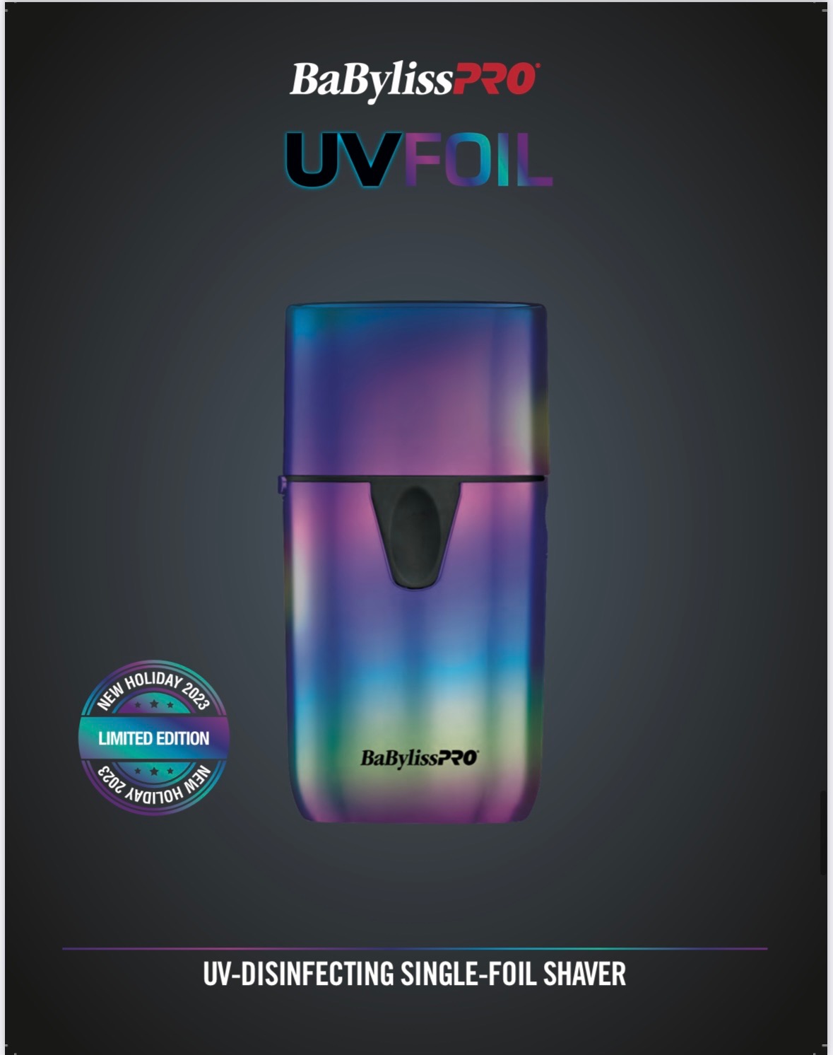 BabylissPRO UVFOIL UV-Disinfecting Single-Foil Shaver FXLFS1RB