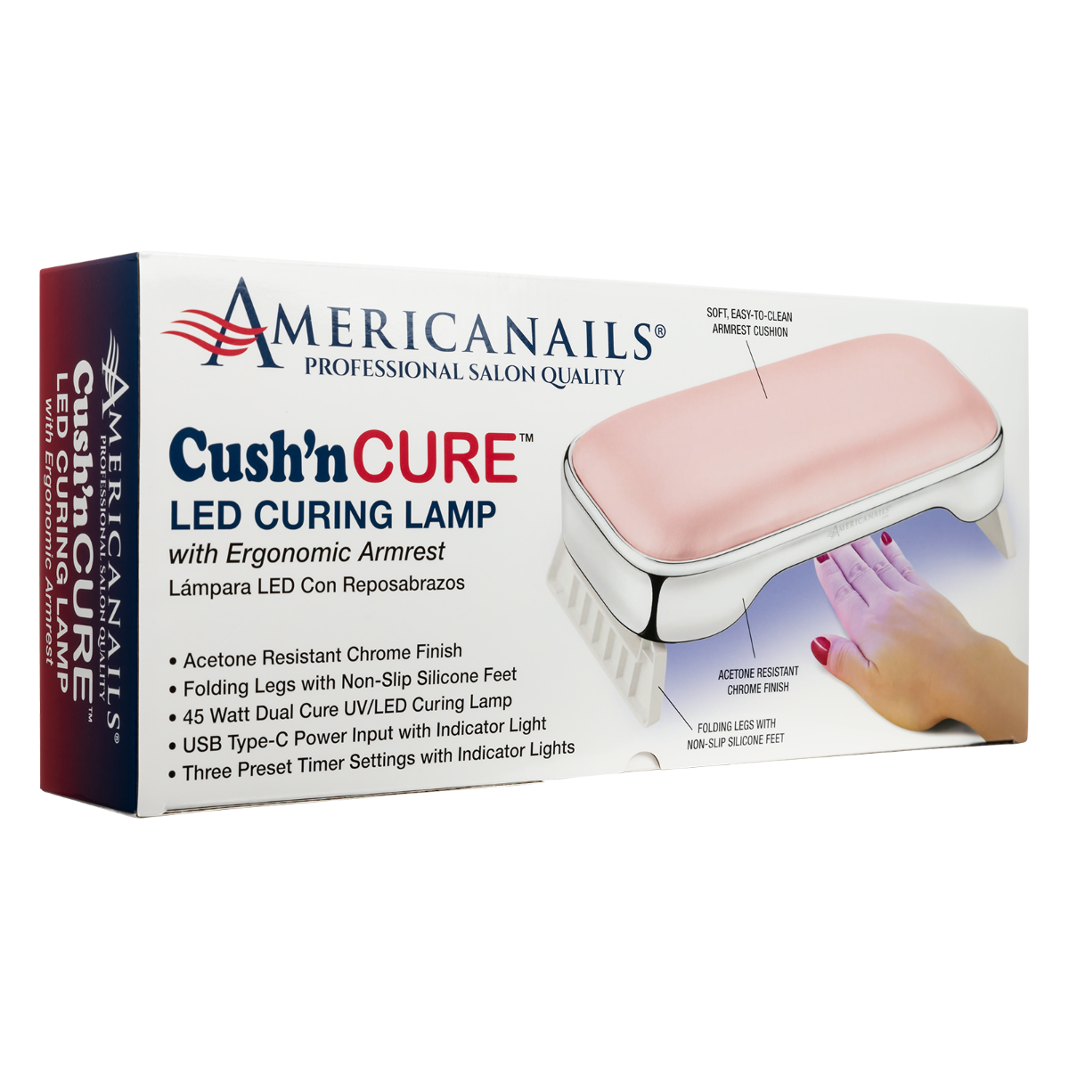 Americanails Cush’n Cure LED Curing Lamp with Armrest 7