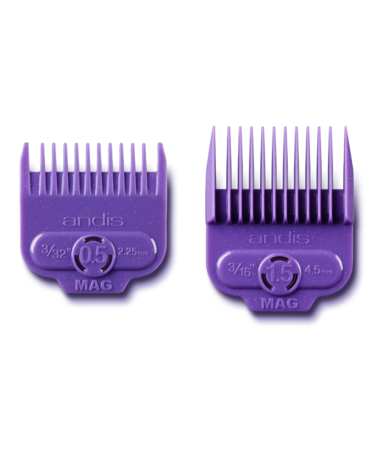 Andis Single Magnetic Comb Set Dual Pack 0.5 & 1.5 #66560
