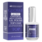 Americanails No-Cleanse Gel Polish Top Coat Glossy .5oz