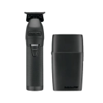 BaByliss PRO Limited Edition Matte Black Trimmer & Double Foil Shaver Value Pack FXDUOFS2TMB