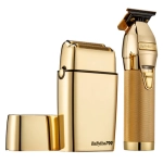 BaByliss PRO LimitedFX Gold Trimmer & Double Foil Shaver Prepack FXDUOFS2TG