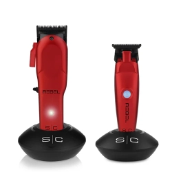 StyleCraft Super-Torque Modular Rebel Clipper & Trimmer Combo Set - Red SC203