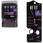 BEAUT OFFSET HANDLE HAIRDRESSING SHEARS 6 W TENSION SCREW PURPLE #6SC-OF TK4 PU 6.5