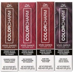 Wella Color Charm Vivid Darks Permanent Hair Color for Dark Hair 2 oz