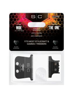 StyleCraft Fixed Black Diamond X Pro Wide Blade w Black Diamond The One Cutter SC536B 2