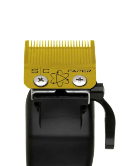 StyleCraft Fixed Gold Titanium Faper Clipper Blade with Moving Slim Deep Cutter Set #SC525G 2 StyleCraft Fixed Gold Titanium Faper Clipper Blade with Moving Slim Deep Cutter Set SC525G 2