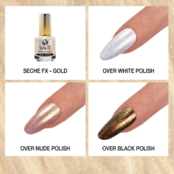 Seche FX Diamond Effect Top Coat Gold .5oz 1