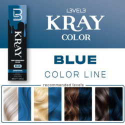 L3VEL3 Blue Semi Permanent Hair Color 1
