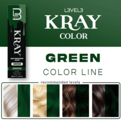L3VEL3 Green Semi Permanent Hair Color