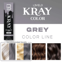 L3VEL3 Grey Semi Permanent Hair Color