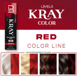 L3VEL3 Red Semi Permanent Hair Color 1