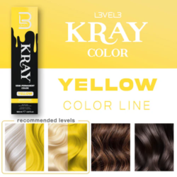 L3VEL3 Yellow Semi Permanent Hair Color