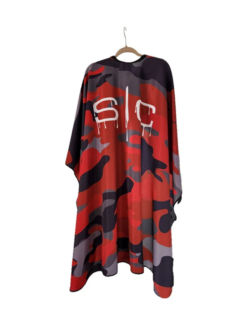 Stylecraft Cutting Cape - Red Gray #SC306M