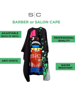 Stylecraft Radioactive Green Barber Stylist Cape SC311B 1