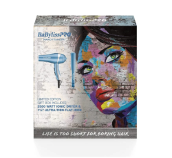 BaByliss PRO BaBylissPRO Nano Titanium Ionic Dryer & 1.5 Ultra-Thin Flat Iron Model BNT21H1TUC