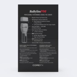 BaBylissPRO COREFX Double-Foil Shaver FX75FS2