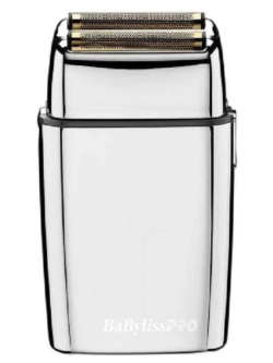 BaBylissPRO FOILFX02 Silver Cordless Metal Double Foil Shaver #FXFS2