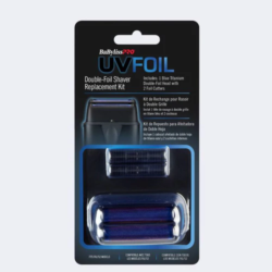 BaBylissPRO UV-Foil Replacement Double Foil Head - Matte Black & Blue FXLRF2MB