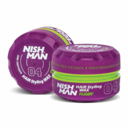 Nishman 04 Rugby Flexible Hold High Shine Styling Wax - Escobar 100ml