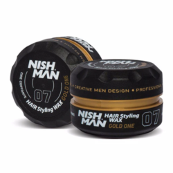 Nishman 07 High Hold High Shine Styling Wax - Gold One 100ml