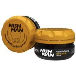 Get the best prices on beauty supplies at CBS Beauty Supply 2 Nishman M1 Strong Hold No Shine Hair Defining Matte Paste - Argan 100ml