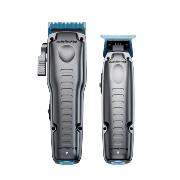 BaBylissPRO Low-Profile Interchangeable Battery Clipper & Trimmer Set – Gray FX129PK