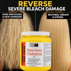 MODA Cholesterol Deep Conditioning Hair Cream with Keratin Panthenol Collagen Amino Acids Jojoba Oil and Vitamin E 4lb 5