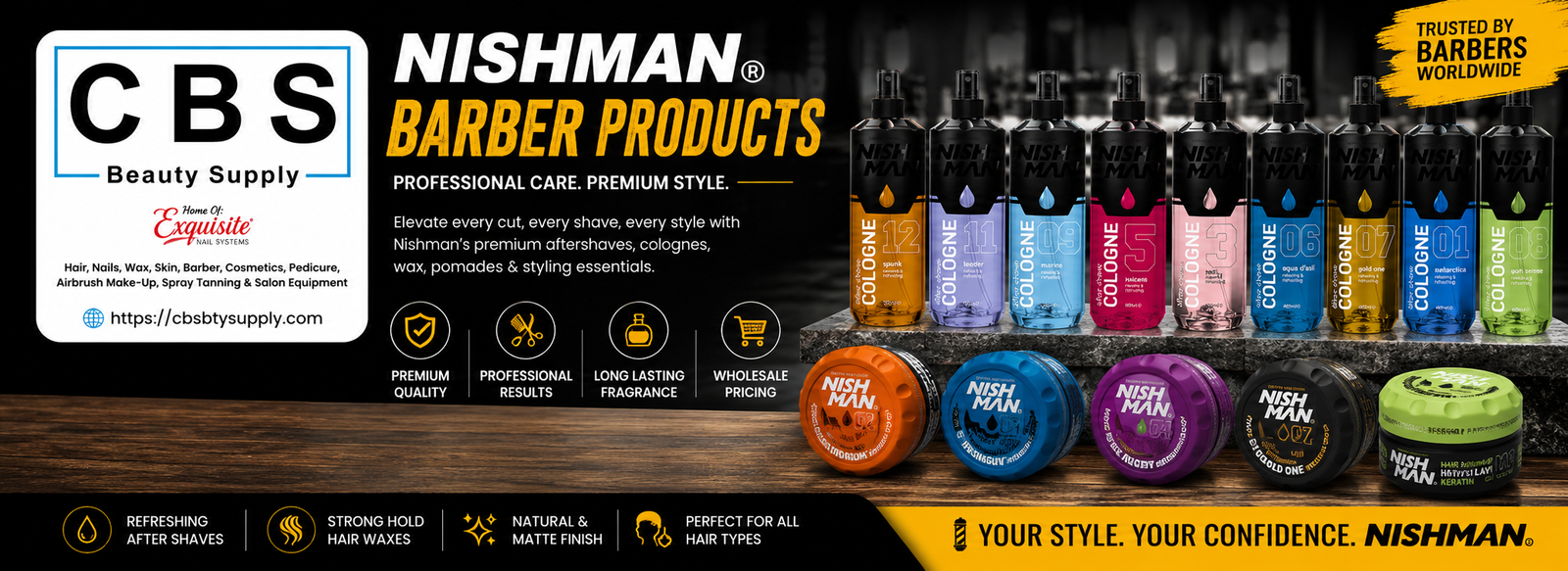 Nishman Barber Products: Premium After Shave, Cologne & Hair Styling Essentials for Modern Barbers