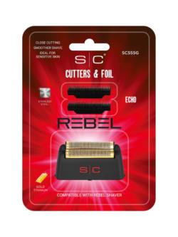 StyleCraft Gold Titanium Foil Head Cutter Replacement Set for Rebel Shaver SC555G 1