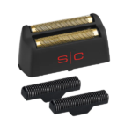 StyleCraft Gold Titanium Foil Head & Cutter Replacement Set for Rebel Shaver #SC555G