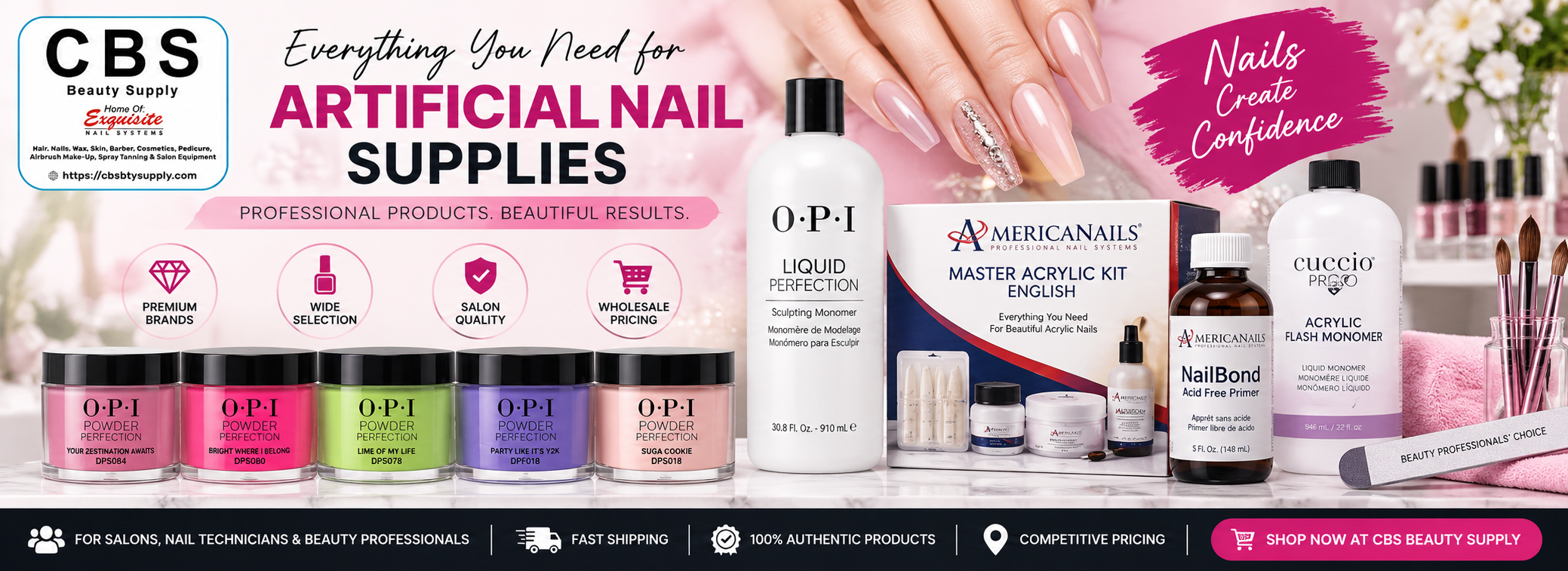 Professional Artificial Nail Supplies for Salons, Nail Technicians & Beauty Professionals