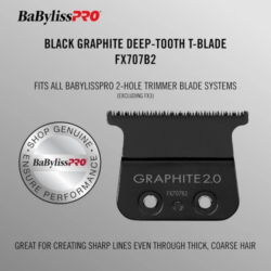 BaBylissPRO Black Graphite 2.0 Trimmer Blade Deep Tooth FX707B2 3