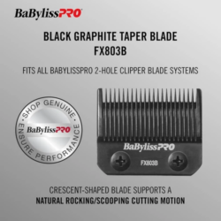BaBylissPRO Black Graphite Replacement Taper Blade FX803B 5 BaBylissPRO Black Graphite Replacement Taper Blade FX803B 5
