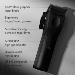 BaBylissPRO CoreFX Cordless Clipper Matte Black FX86MB 4