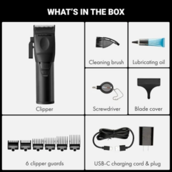 BaBylissPRO CoreFX Cordless Clipper Matte Black FX86MB 7