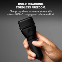 BaBylissPRO CoreFX Cordless Double Foil Shaver Matte Black FX75FS2MB 5