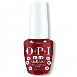 OPI GelColor Intelli-Gel – M&M's Holiday 2026 Collection - Red-Iculously Sweet